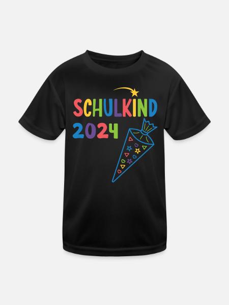 Début de l’inscription scolaire enfant scolaire 2024 - T-shirt sport Enfant - noir - Devant