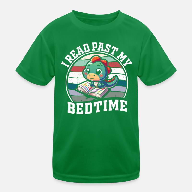 I read after bedtime read dinosaurs Kids Functional T-Shirt