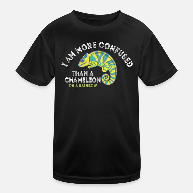 Ich Bin Verwirrter Als Ein Chamäleon Kinder Funktions-T-Shirt