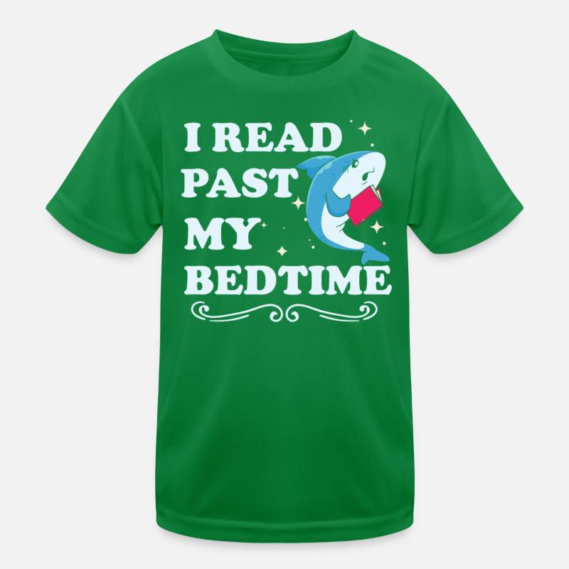 I read after bedtime reading shark Kids Functional T-Shirt
