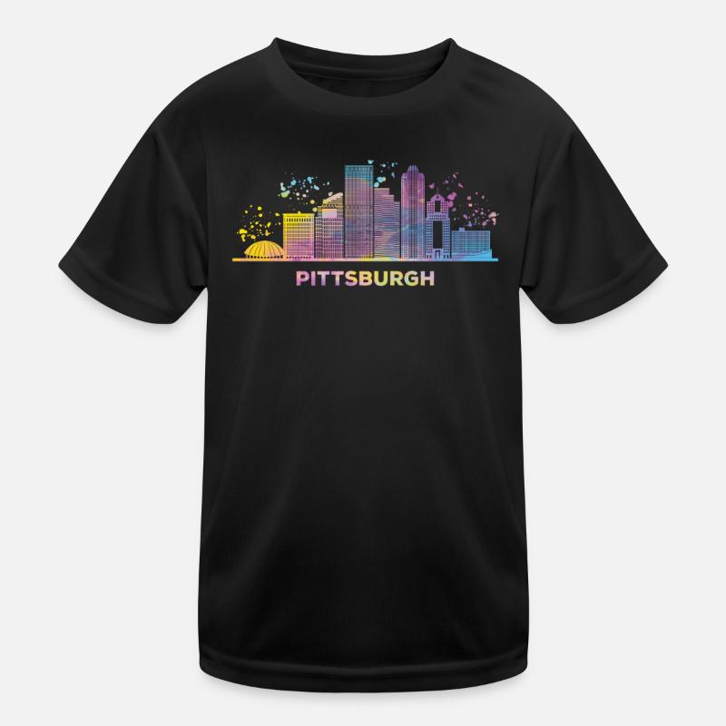 Pittsburgher Skyline Pittsburgh T-shirt sport Enfant