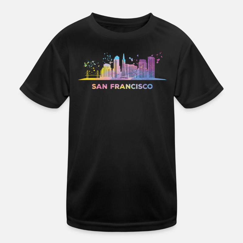 Skyline de San Franciscain San Francisco T-shirt sport Enfant