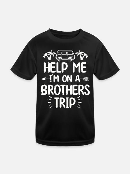 Frères et sœurs, je suis sur le chemin d’un frère - T-shirt sport Enfant - noir - Devant