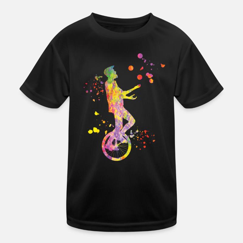 Einradfahrer Einradfahren Einrad Kinder Funktions-T-Shirt