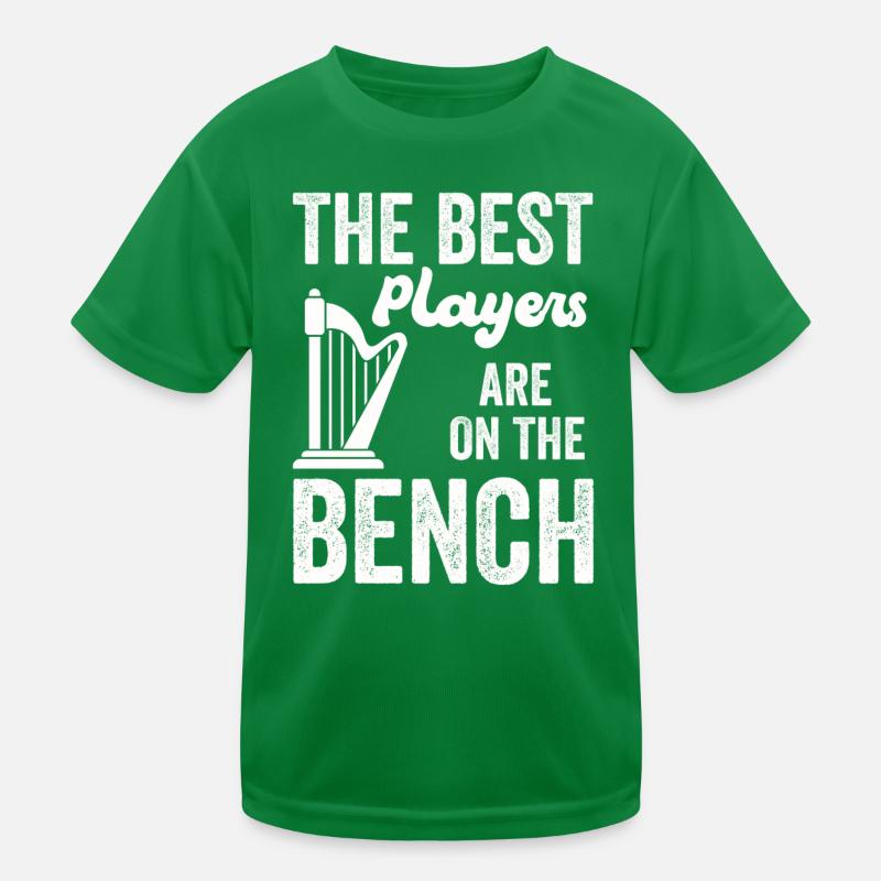 Les meilleurs joueurs s’assoient sur le banc de la harpe T-shirt sport Enfant
