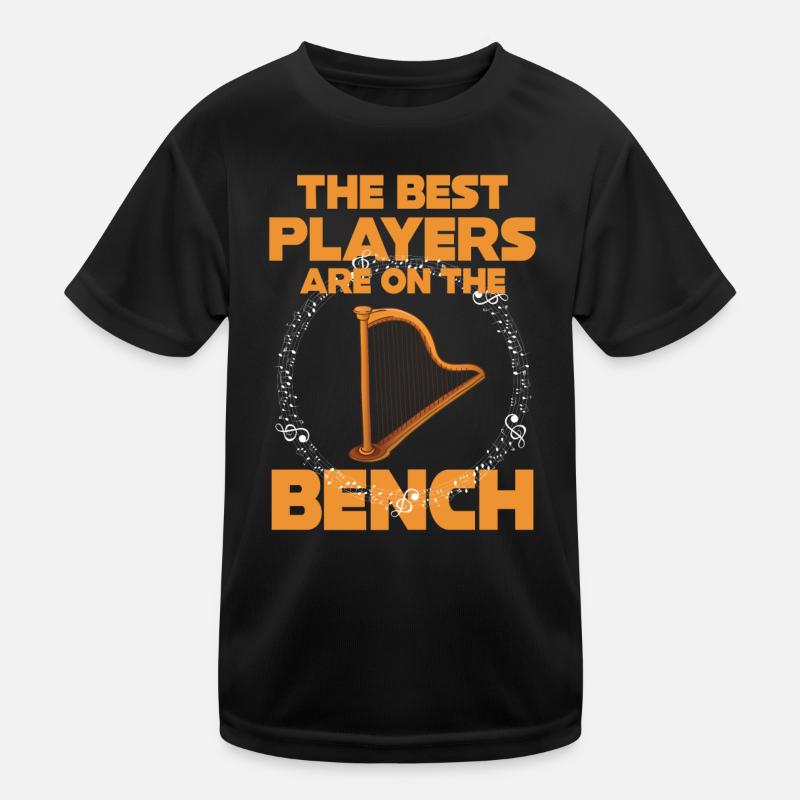 Les meilleurs joueurs s’assoient sur le banc de la harpe T-shirt sport Enfant