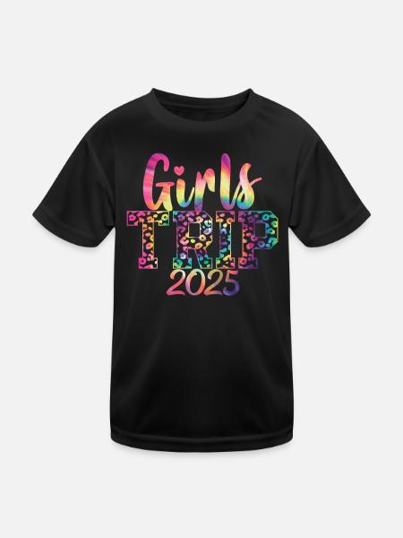 Week-end Filles Femmes Filles Voyage 2025 - T-shirt sport Enfant - noir - Devant