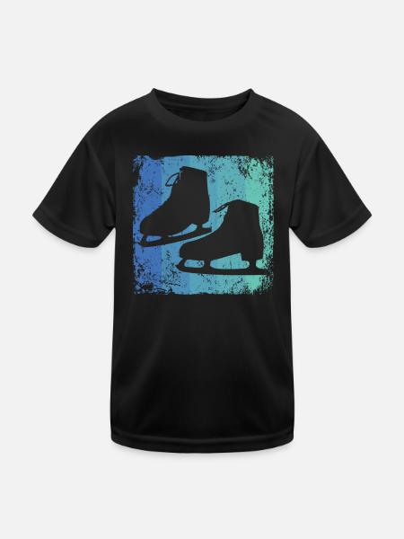 Patinage artistique Patinage artistique Patinage sur glace - T-shirt sport Enfant - noir - Devant