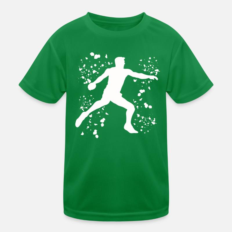 Diskuswerfer Colorsplash Diskuswurf Kinder Funktions-T-Shirt