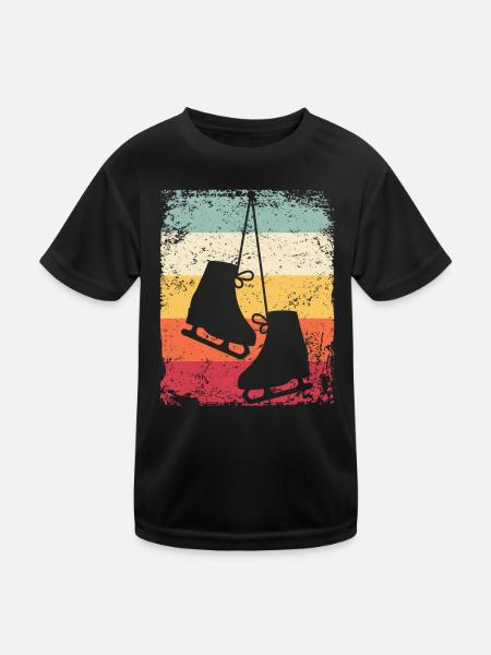 Patinage artistique Patinage artistique Patinage sur glace - T-shirt sport Enfant - noir - Devant