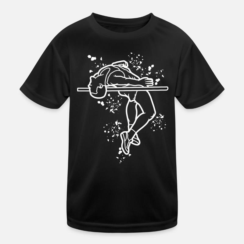 Hochspringer Wasserfarben Hochsprung Kinder Funktions-T-Shirt