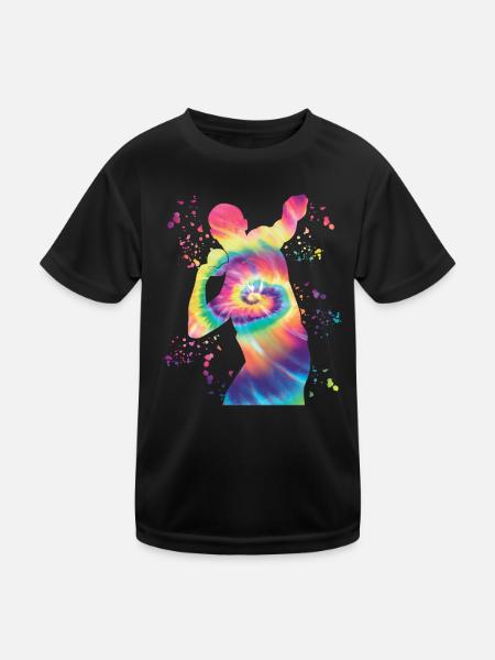 Lanceur de poids Colorsplash Lancer de poids - T-shirt sport Enfant - noir - Devant