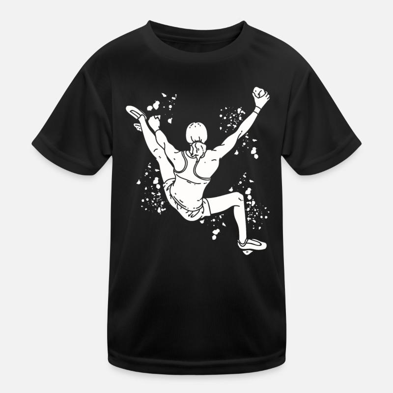 Boulderer Colorsplash Boulder Bouldering Kids Functional T-Shirt