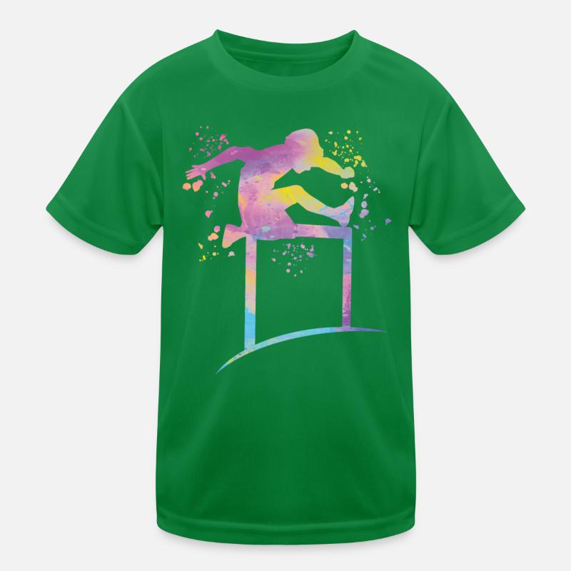 Hurdle Run Obstacle Course Kids Hurdle Run Kids Functional T-Shirt