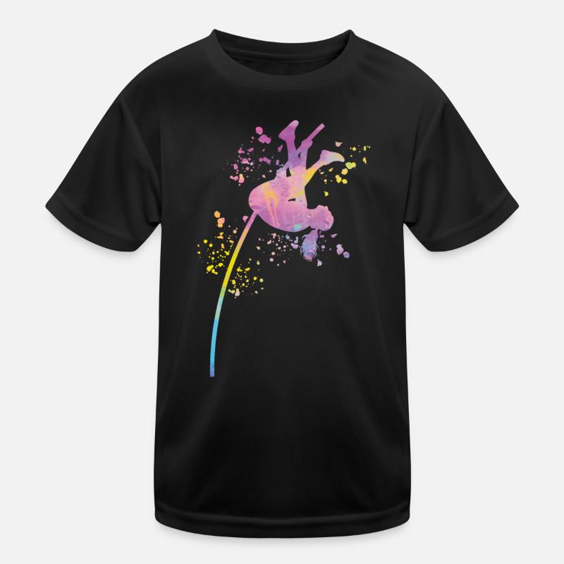 Perchiste Enfant Saut à la perche T-shirt sport Enfant