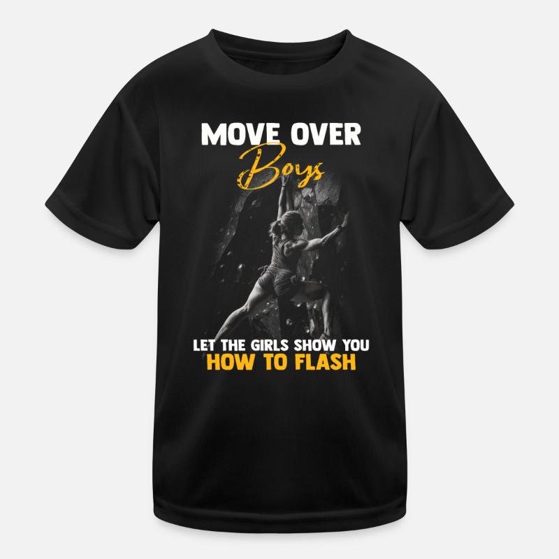 Macht Platz Jungs Boulderer Bouldern Kinder Funktions-T-Shirt