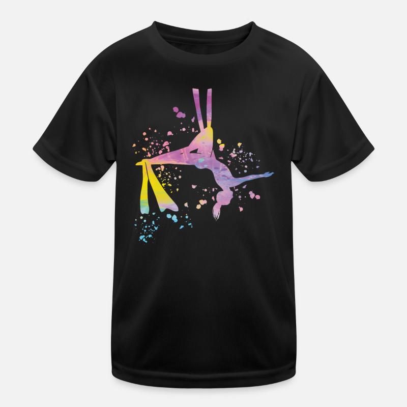 Vertical Cloth Aerial Acrobatics Aerial Silk Kids Functional T-Shirt