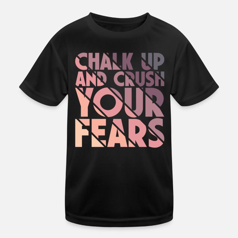 Bouldern Chalk Up Boulderer Kinder Funktions-T-Shirt