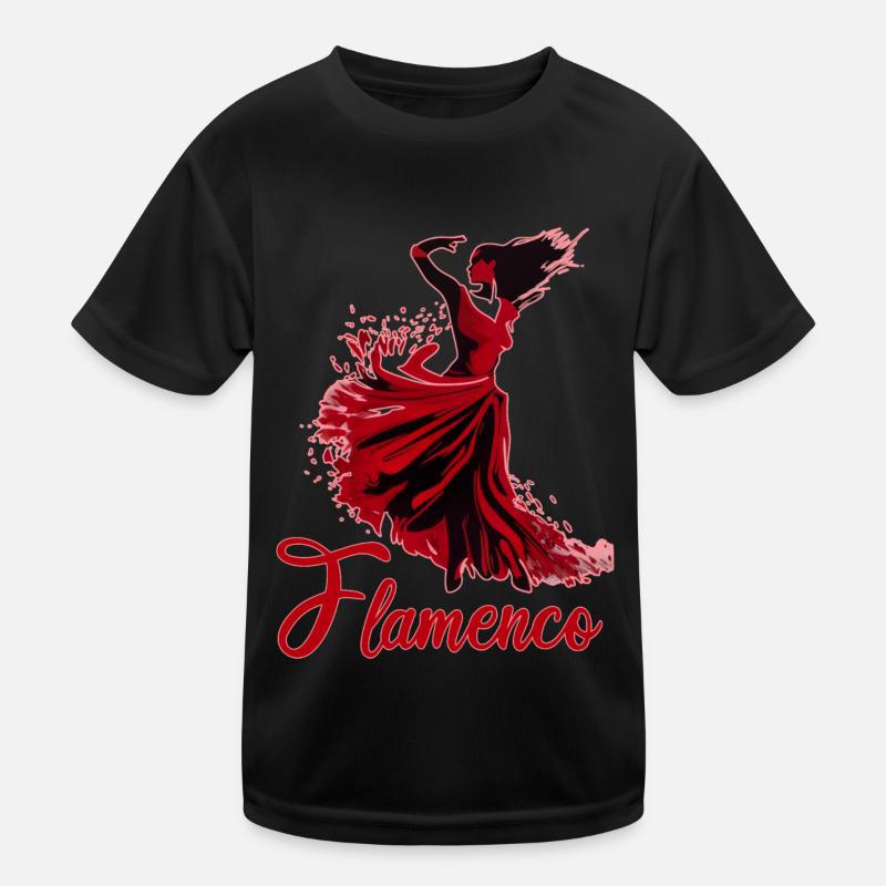 Flamenco Tanz Andalusien Spanischer Tanz Kinder Funktions-T-Shirt