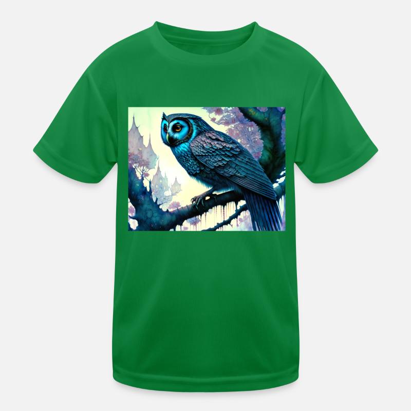 Eule Kinder Funktions-T-Shirt