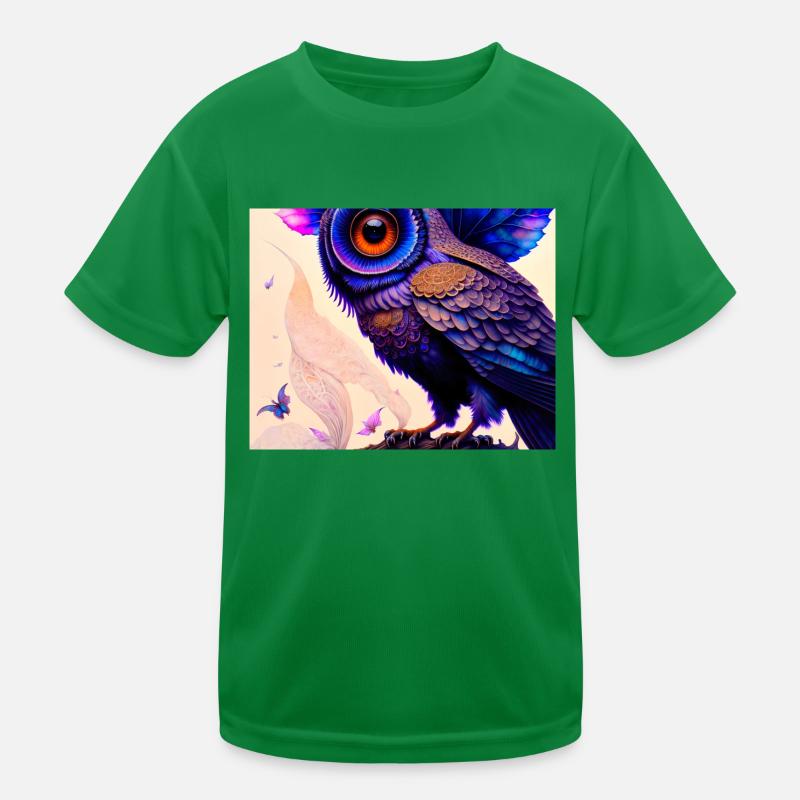Eule Kinder Funktions-T-Shirt
