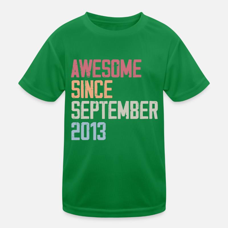 Bogosse geboren im September 2013 Geburtstagsgeschenk Kinder Funktions-T-Shirt