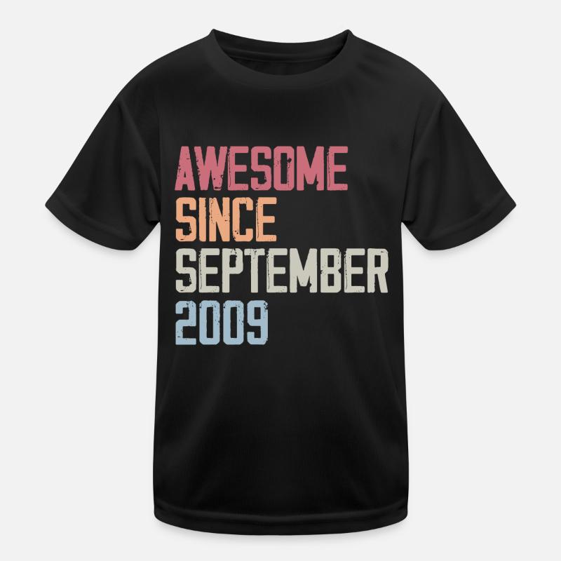 Bogosse Né en Septembre 2009 Cadeau D'anniversaire T-shirt sport Enfant