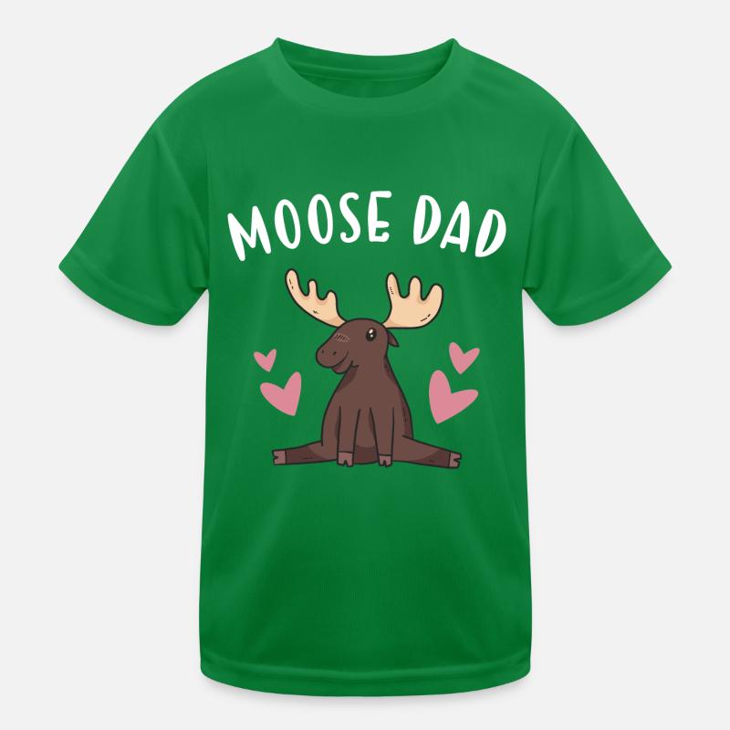Elk Moose Papa Moose T-shirt sport Enfant