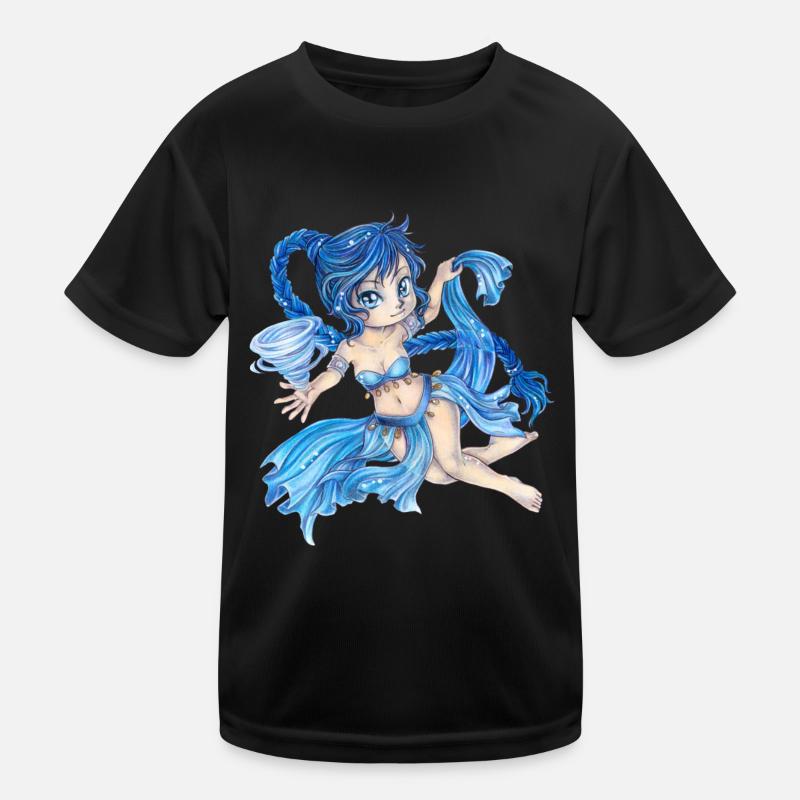 Niedlicher Chibi Luft Geist Fee Elfe im Mangastil Kinder Funktions-T-Shirt