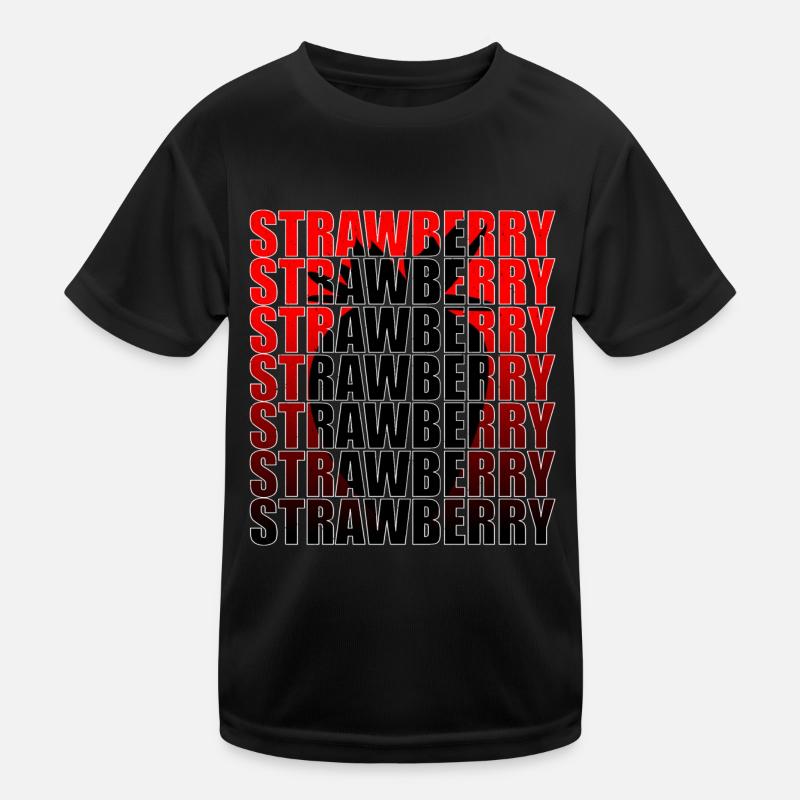 Erdbeere Kinder Funktions-T-Shirt