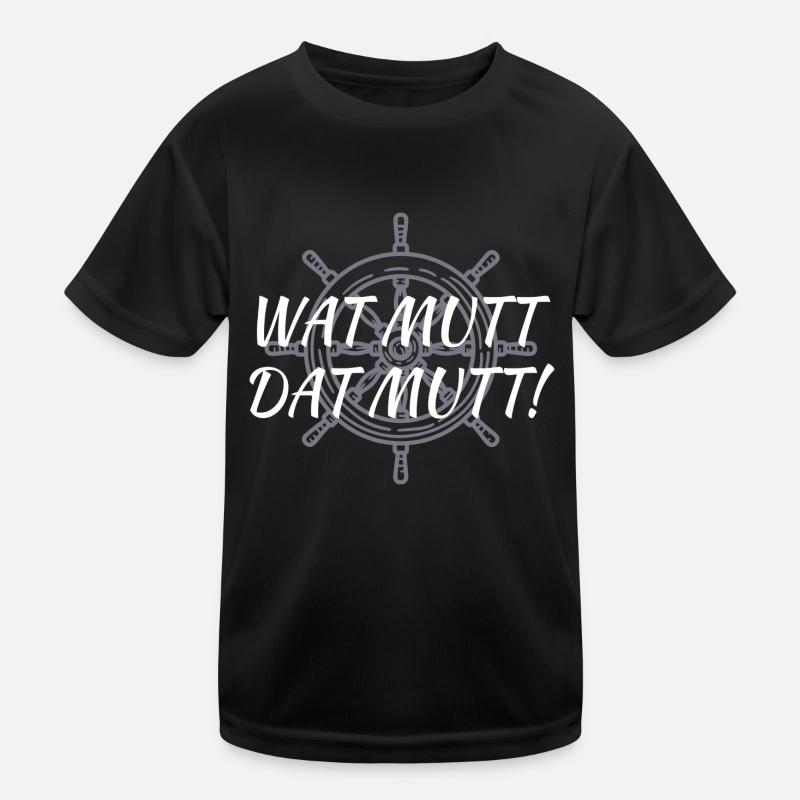 Wat Mutt Dat Mutt Kinder Funktions-T-Shirt