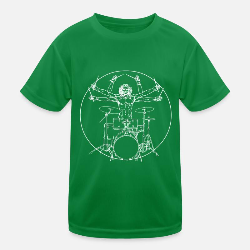 Da Vinci Rocks drums T-shirt sport Enfant