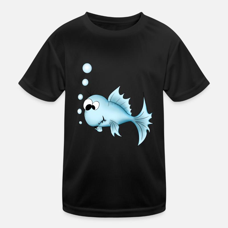 Fisch Kinder Funktions-T-Shirt