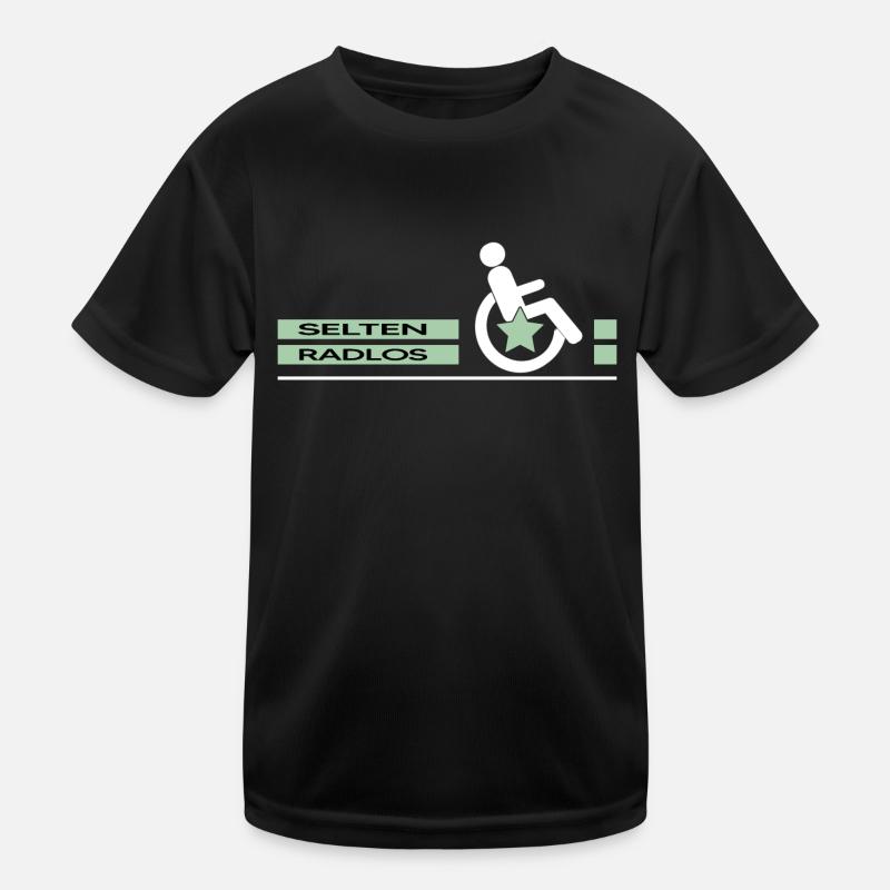 handicap rollstuhlfahrer rollstuhl wheelchair Kinder Funktions-T-Shirt