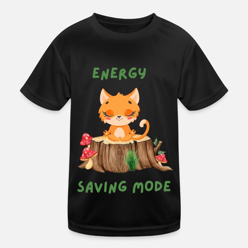 Drôle de conception de yoga pour chat T-shirt sport Enfant