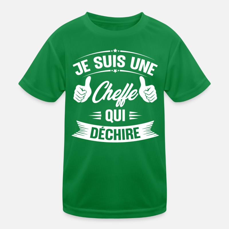 Je suis une cheffe qui déchire T-shirt sport Enfant