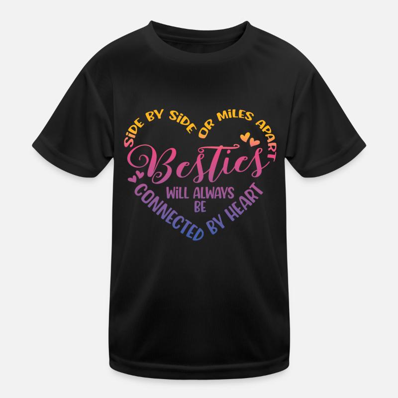 Seite An Seite Oder Meilenweit Auseinander Besties Kinder Funktions-T-Shirt