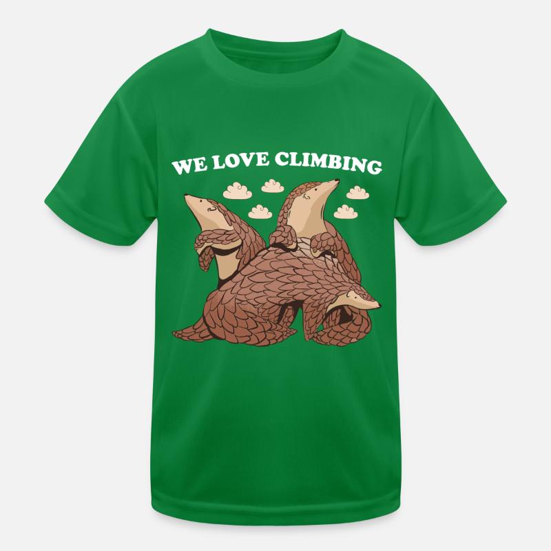 Nous aimons escalader pangolin T-shirt sport Enfant