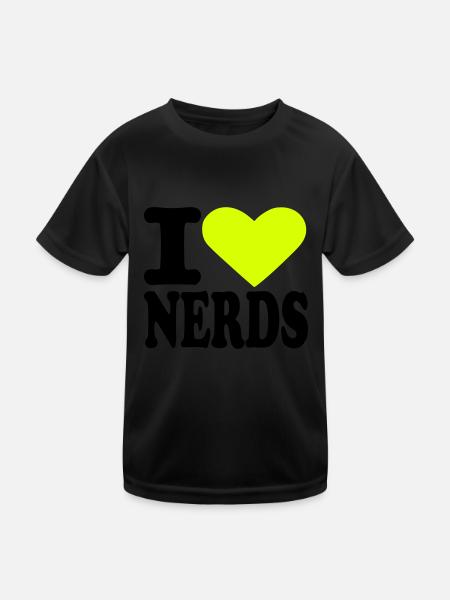 Nerds - Kids Functional T-Shirt - black - Front