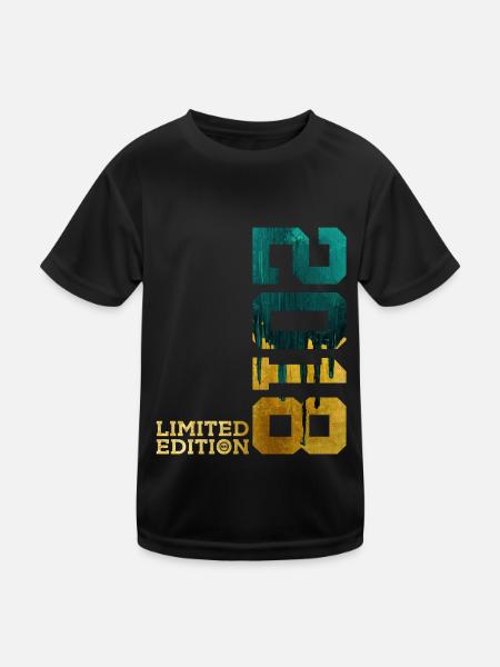 8. GEBURTSTAG LIMITED EDITION 2018 - Kinder Funktions-T-Shirt - Schwarz - Vorne