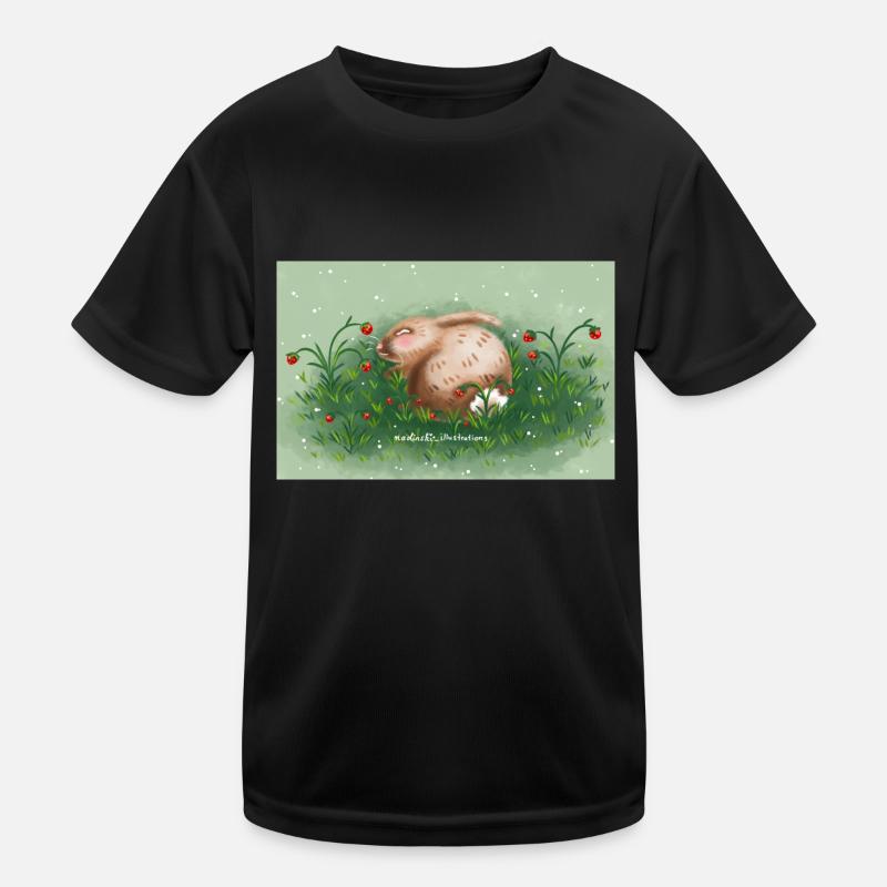 Rabbit and strawberries Kids Functional T-Shirt