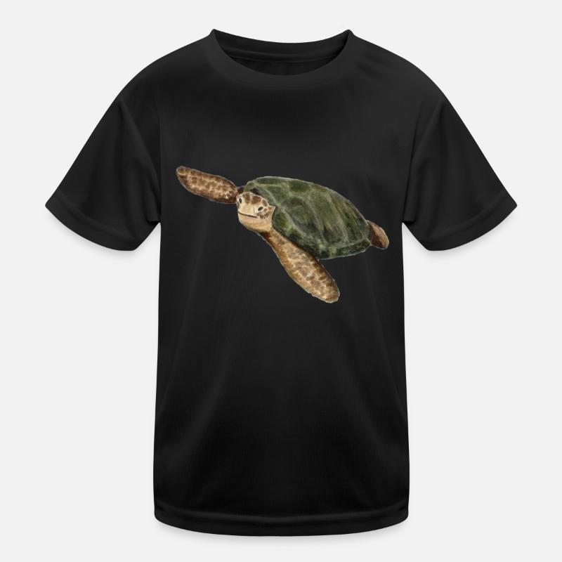 green turtle Kids Functional T-Shirt