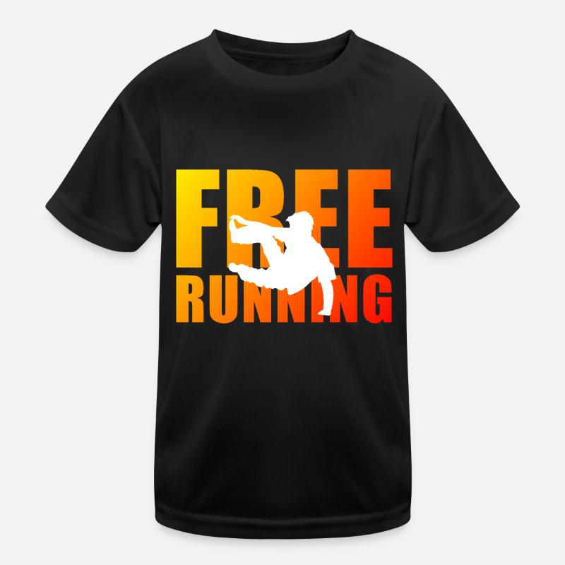 Freerunning Kinder Funktions-T-Shirt