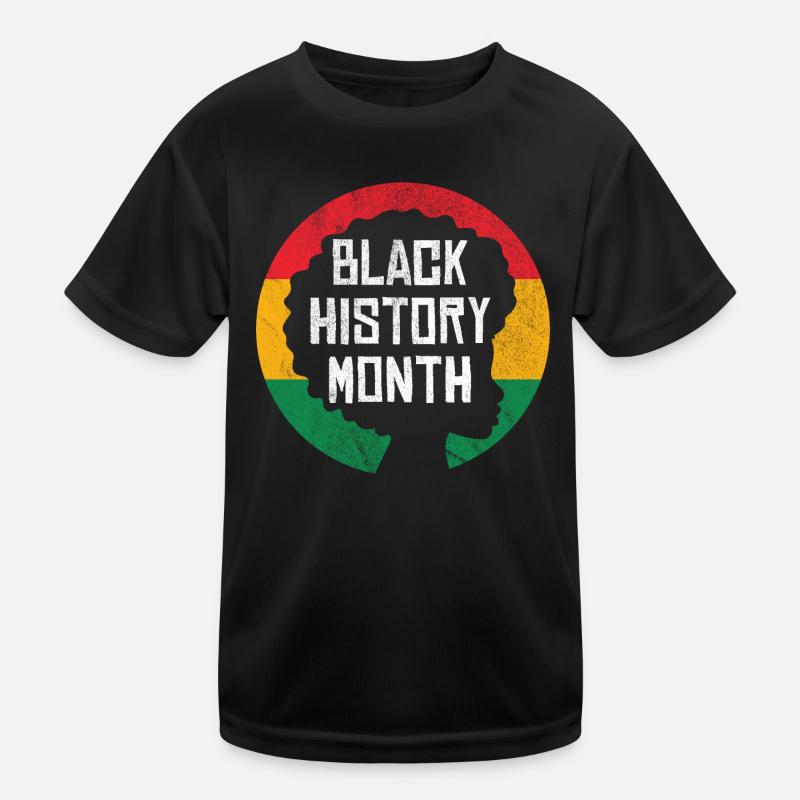 Black History Month Kids Functional T-Shirt