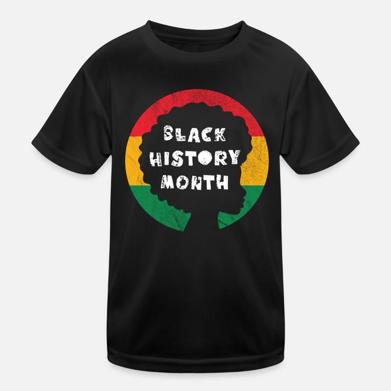 Black History Month Kids Functional T-Shirt