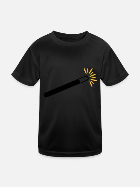 Magicien - T-shirt sport Enfant - noir - Devant
