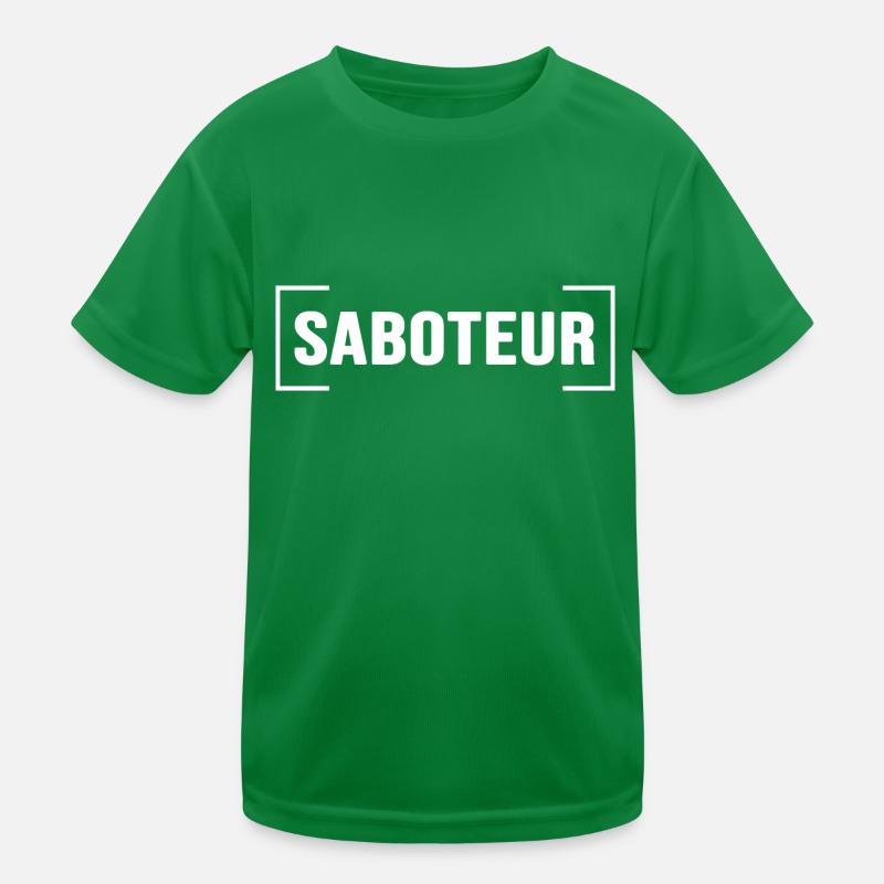 Saboteur inkognito Agent Superheld Kinder Funktions-T-Shirt