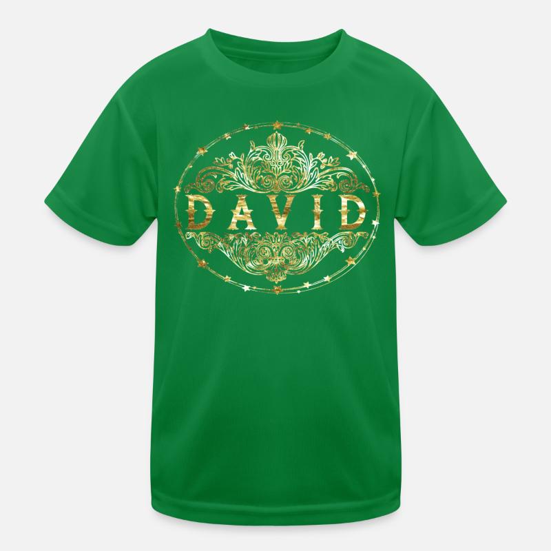 David Kinder Funktions-T-Shirt