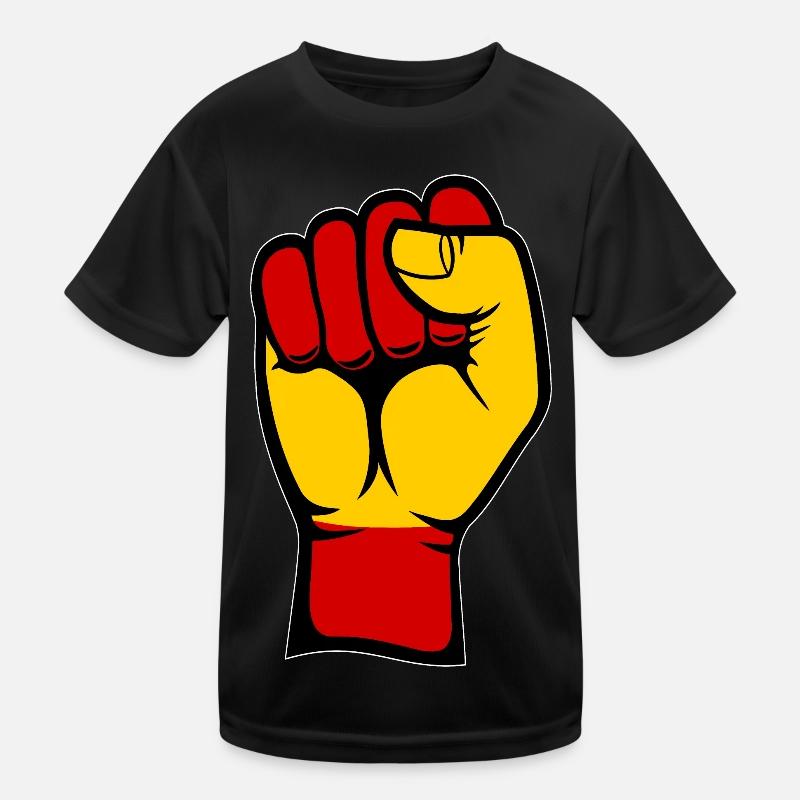 Poing du drapeau de l’Espagne T-shirt sport Enfant