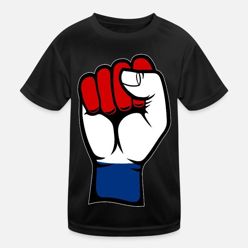 Holland Flagge Faust Kinder Funktions-T-Shirt